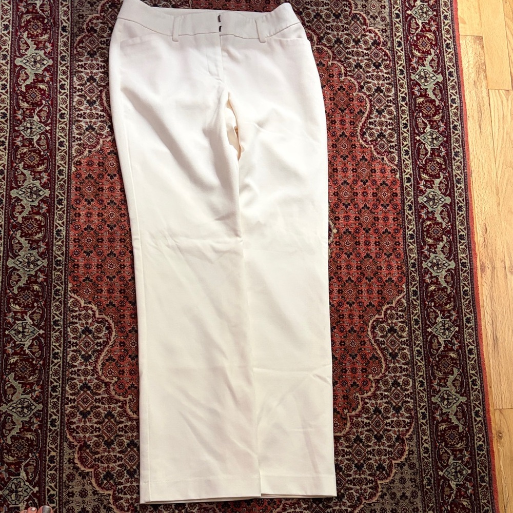 Elegant cream/winter white Trousers